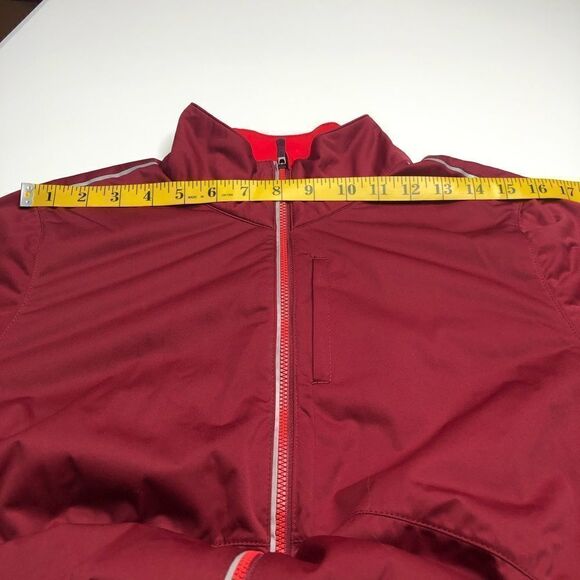 Saucony Women’s Red Run Shield Front Zip Long Sleeve Thumb Hole Jacket Size L - Picture 7 of 12